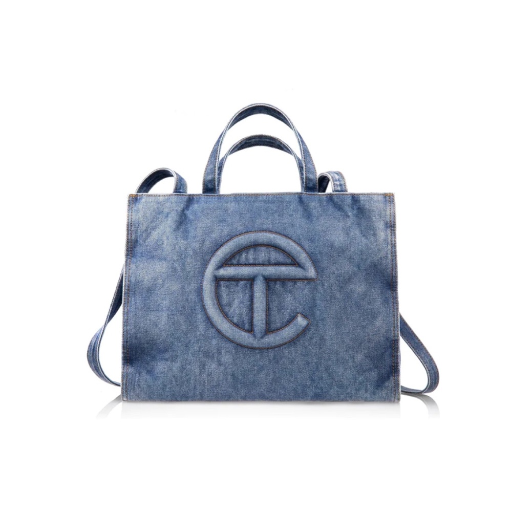 Medium Denim Telfar Tote bag